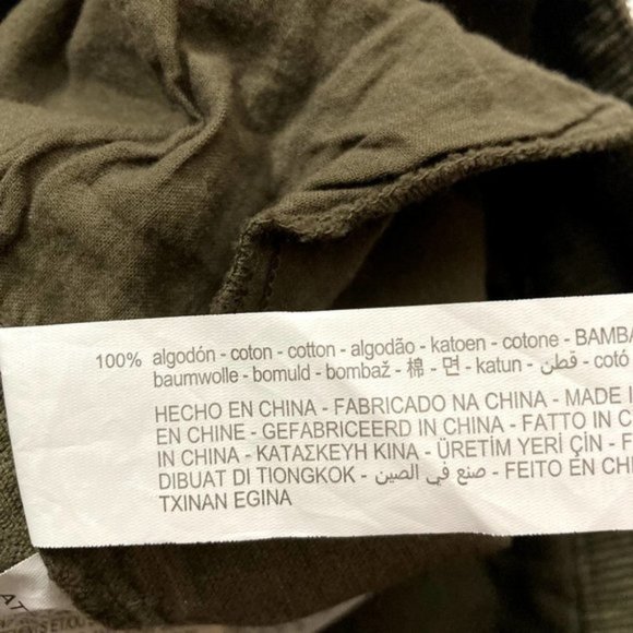 Zara Flare Pants Green Corduroy - Picture 5 of 10